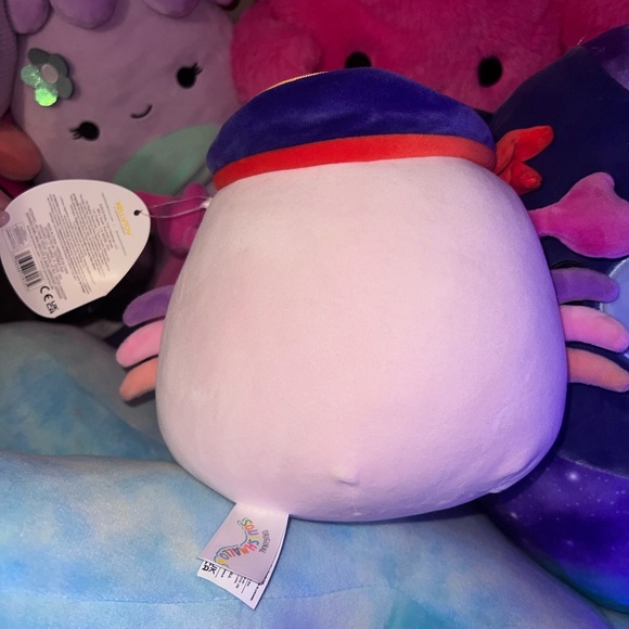 Squishmallow Cailey the Pirate Crab eye patch 8” pink purple plushie cancer love - Picture 3 of 6